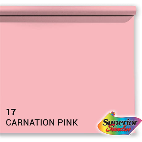 Superior Background Rol Carnation Pink (NR 17) 1.35m X 11m