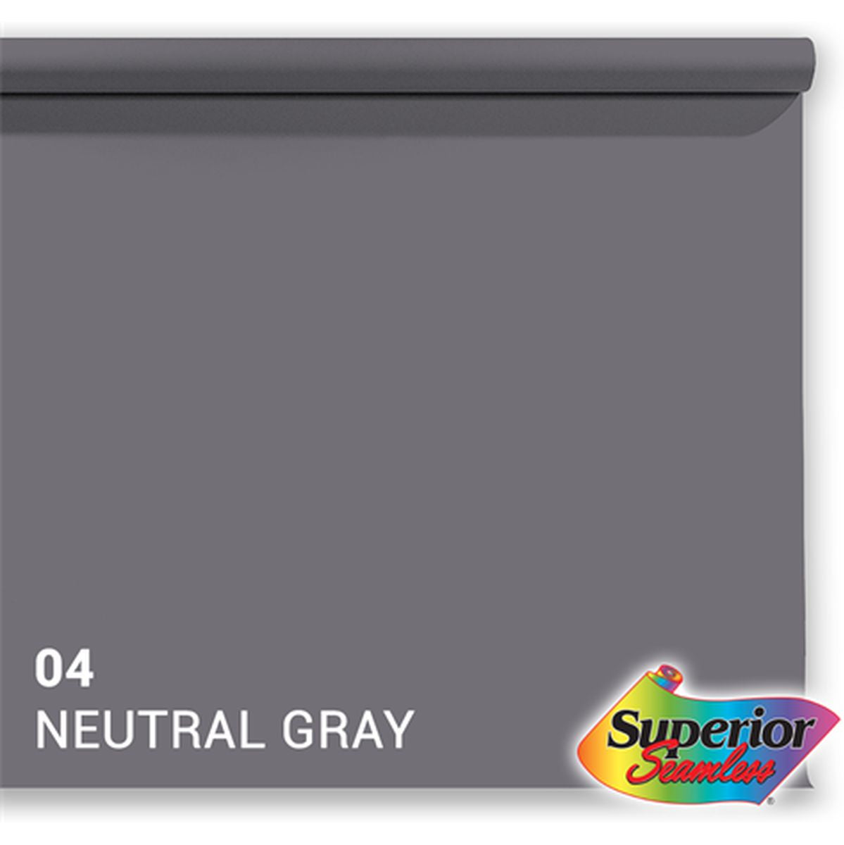Superior Background Rol Neutral Grey (NR 4) 1.35m X 11m