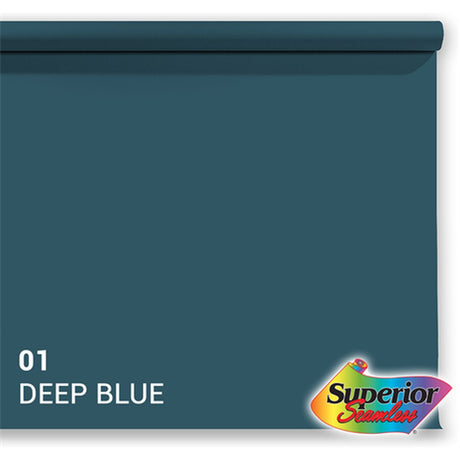 Superior Background Rol Deep Blue (NR 01) 1.35m X 11m