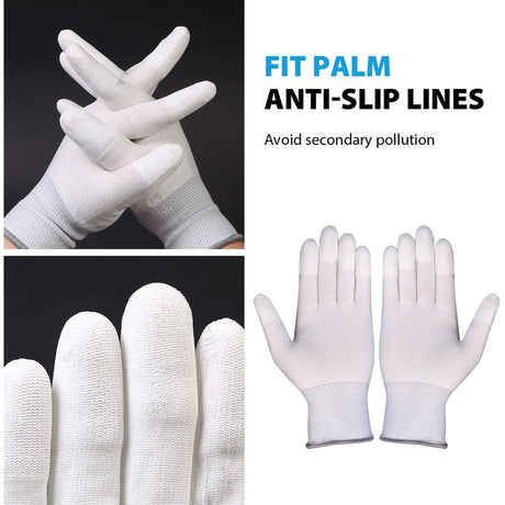 VSGO Anti-Static Cleaning Gloves White DDG-1 - image 5 of 5