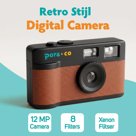 Pora&Co Digital Camera - Retro - Brown - image 2 of 5