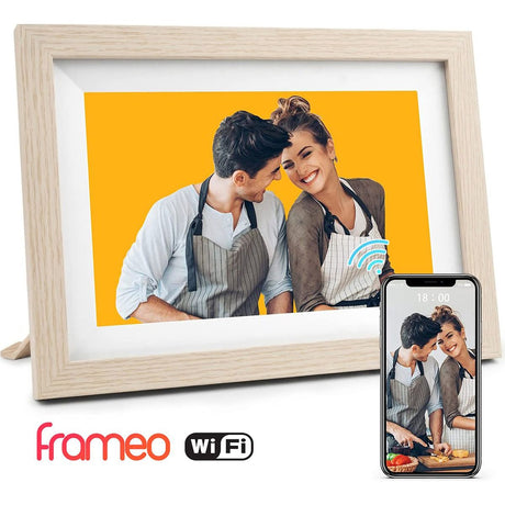 Pora&Co Digital Photo Frame Beige w/ WiFi EN Frameo App - 25.4cm