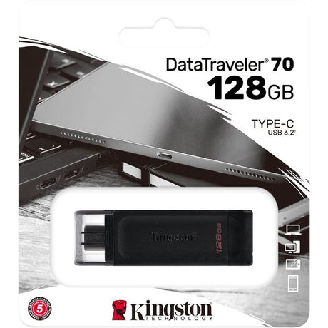 Kingston 128GB USB 3.2 DataTraveler 70 - image 2 of 2