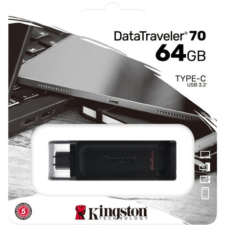 Kingston 64GB USB 3.2 DataTraveler 70 - image 3 of 3