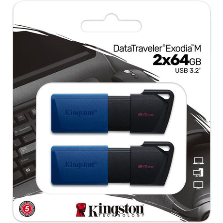 Kingston 64GB DT Exodia M USB3.2 Gen 1 29 (Black - image 3 of 4
