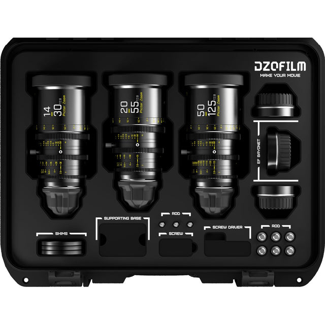 DZOFILM Pictor Bundle 14-30/20-55/50-125mm - PL & EF Mt (FT/M) - Black