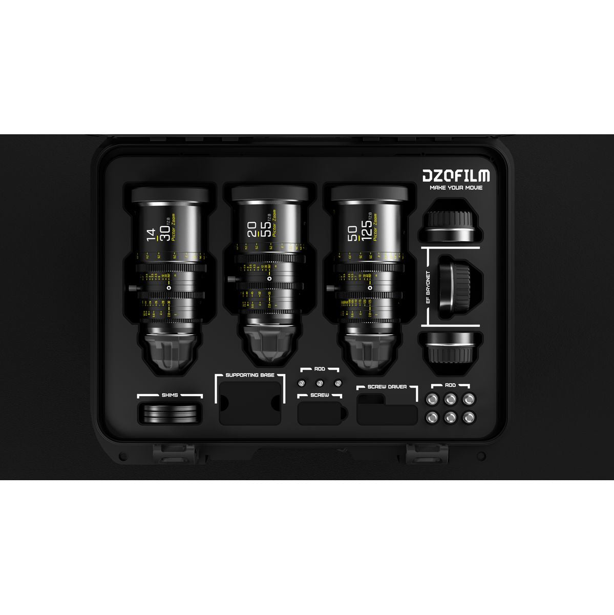 DZOFILM Pictor Bundle 14-30/20-55/50-125mm - PL & EF Mt (FT/M) - Black - image 4 of 5