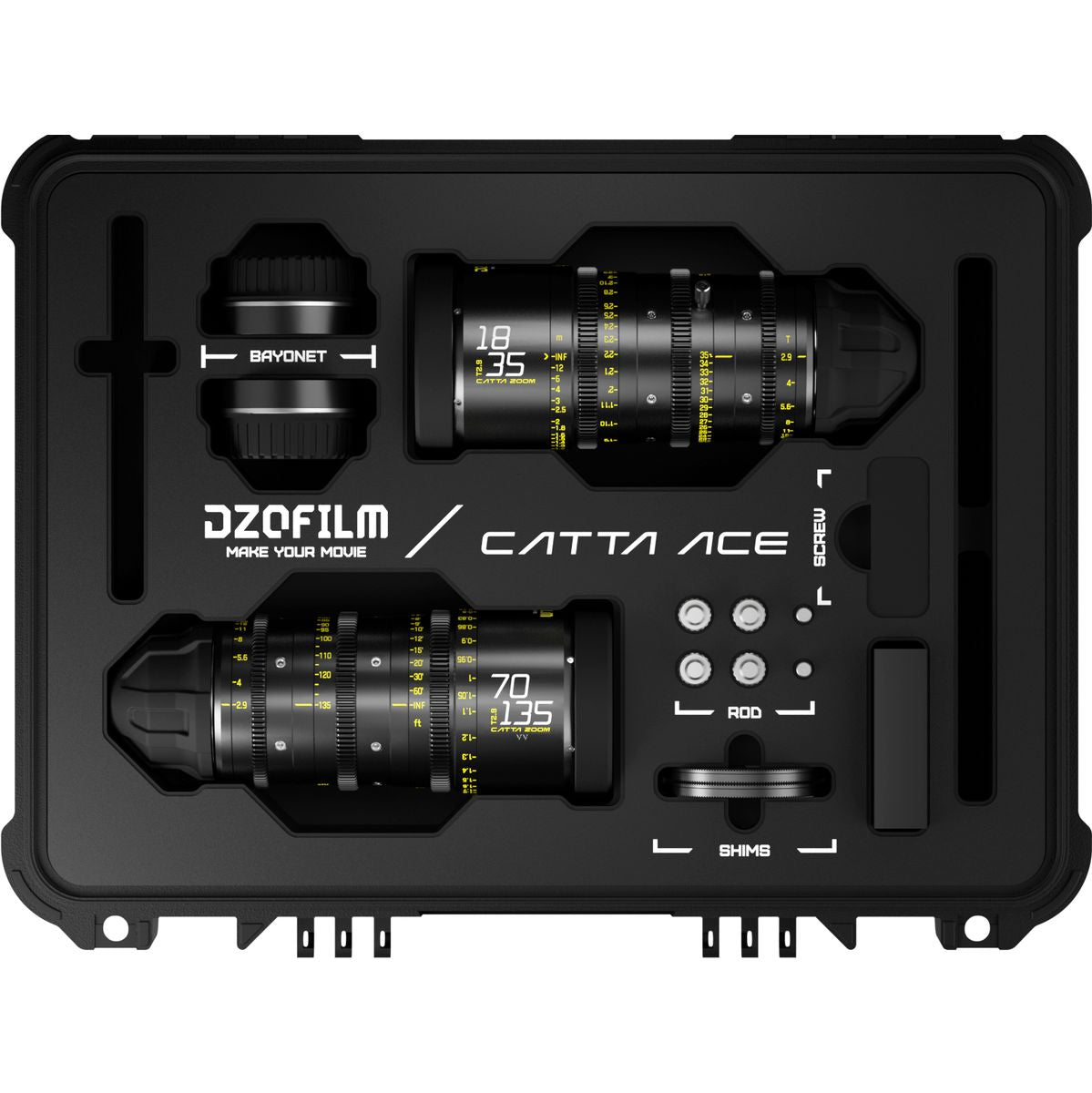 DZOFILM Dzo Film Catta Ace 2 Lens Bundle 18-35/70-135mm - PL & EF Mount (FT/M)