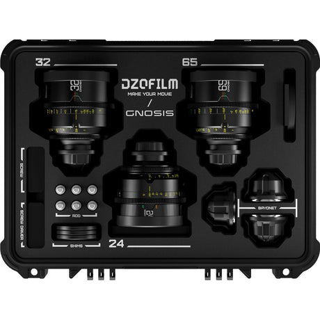 DZOFILM Gnosis Macro 3 Lens Set 24/32/65mm + Hard Case - LPL & PL & EF Mt (FT)