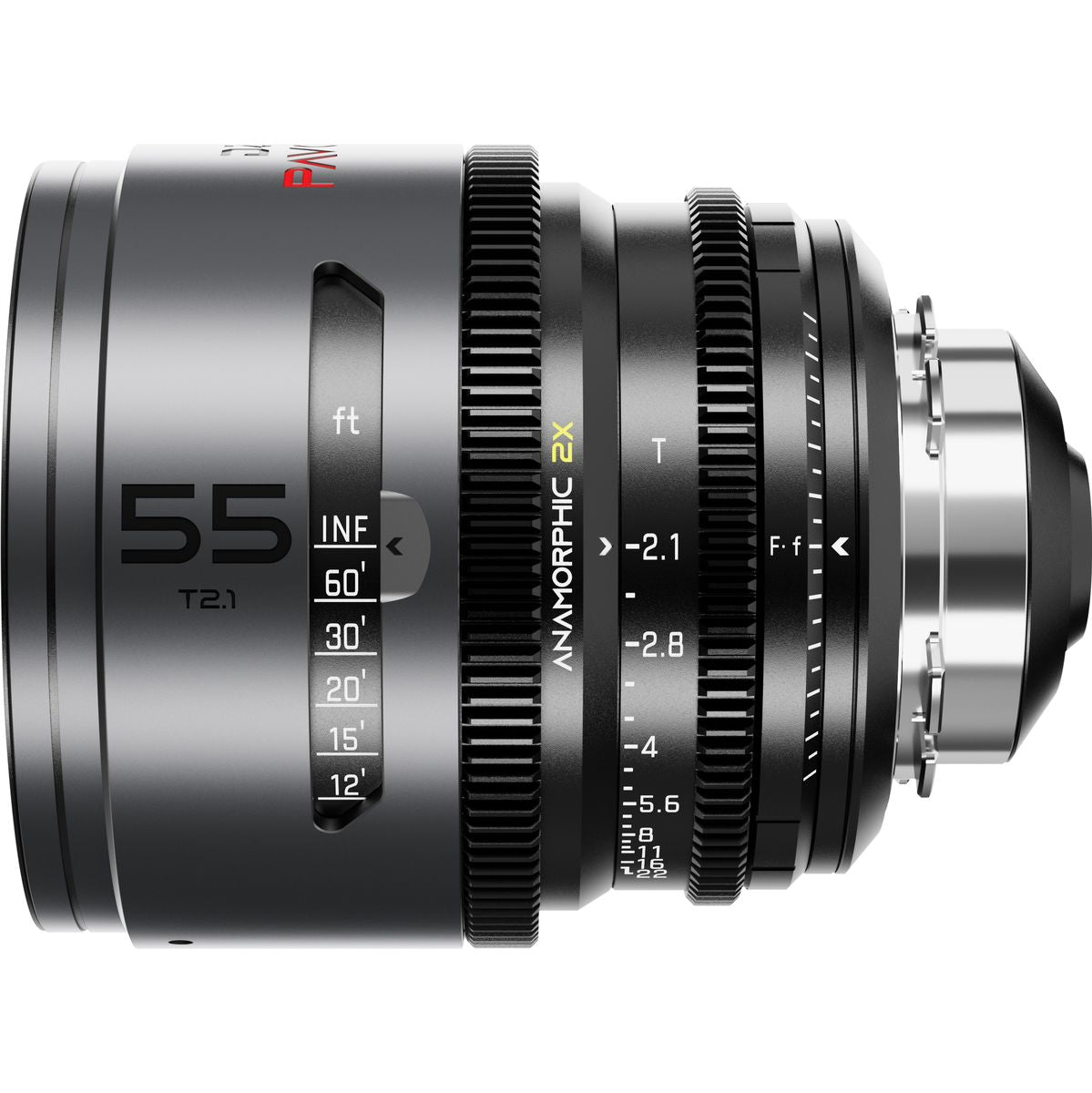 DZOFILM Pavo 2X Anamorphic Prime 55mm T2.1-Neutral Coating-Pl&ef Mt (FT)