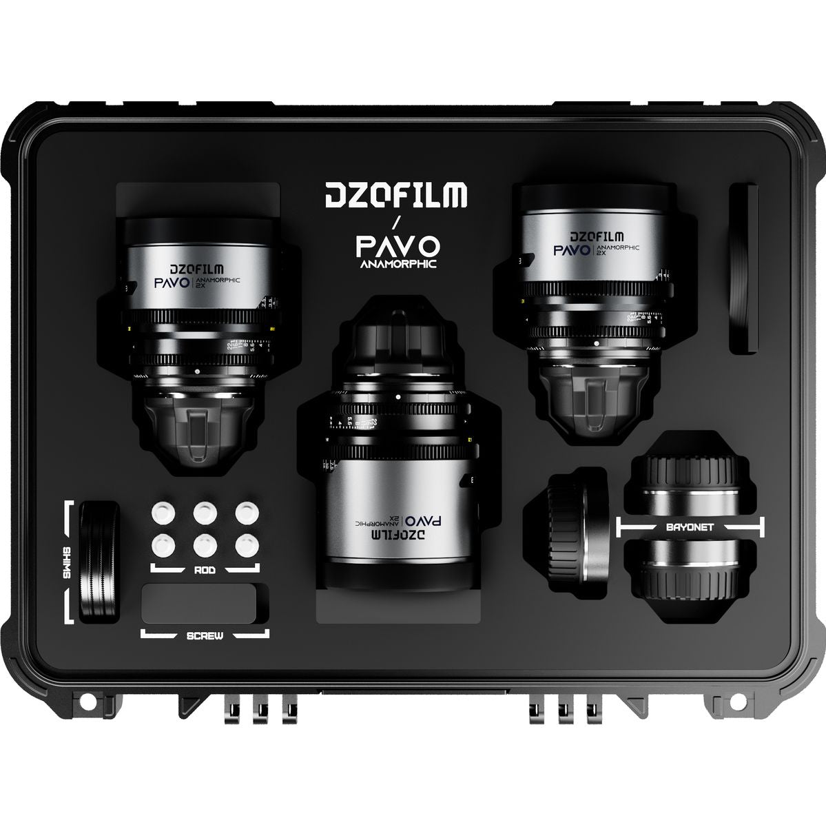 DZOFILM Pavo 2x Anamorphic 6 Lens Set T2.1 Blue Coating PL/EF Mount Feet