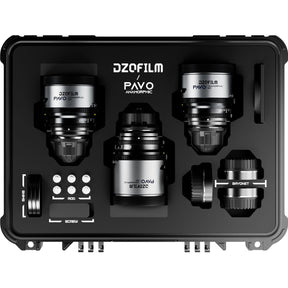 DZOFILM Pavo 2x Anamorphic 6 Lens Set T2.1 Blue Coating PL/EF Mount Meter