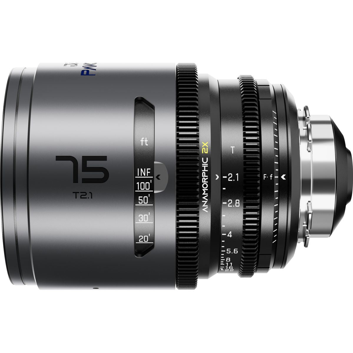DZOFILM Pavo 2X Anamorphic Prime 75mm T2.1-BLUE Coating-Pl&ef Mt (FT)