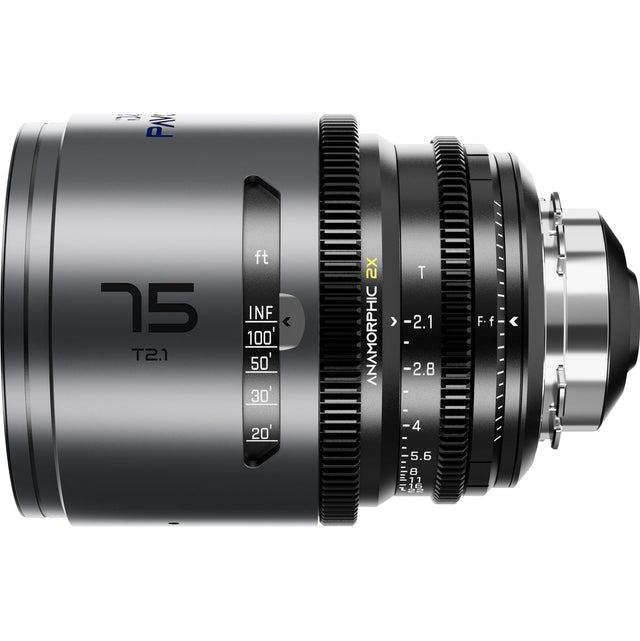 DZOFILM Pavo 2X Anamorphic Prime 75mm T2.1-BLUE Coating-Pl&ef Mt (FT)