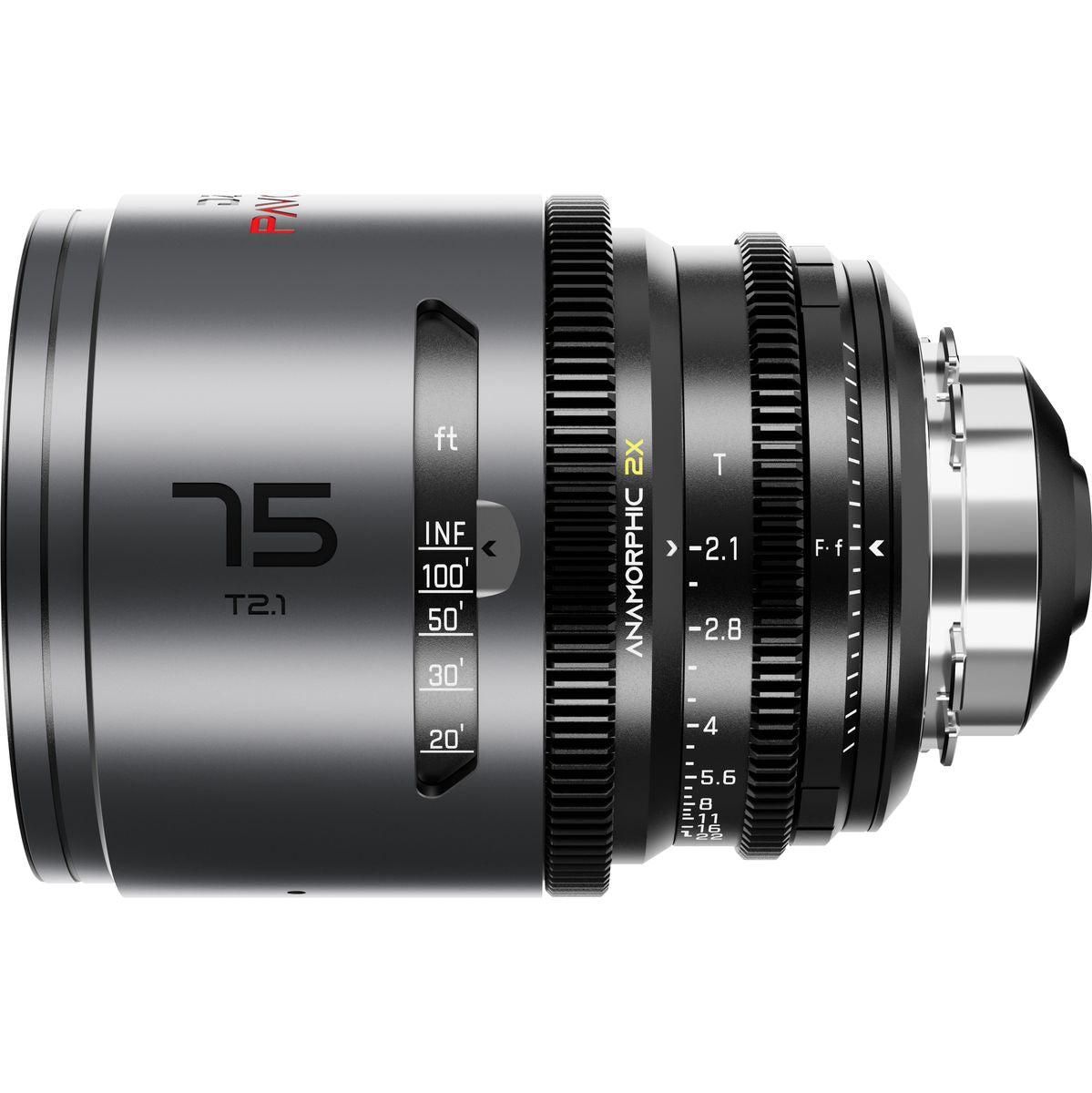 DZOFILM Pavo 2X Anamorphic Prime 75mm T2.1-Neutral Coating-Pl&ef Mt (FT)
