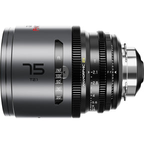 DZOFILM Pavo 2X Anamorphic Prime 75mm T2.1-Neutral Coating-Pl&ef Mt (FT)
