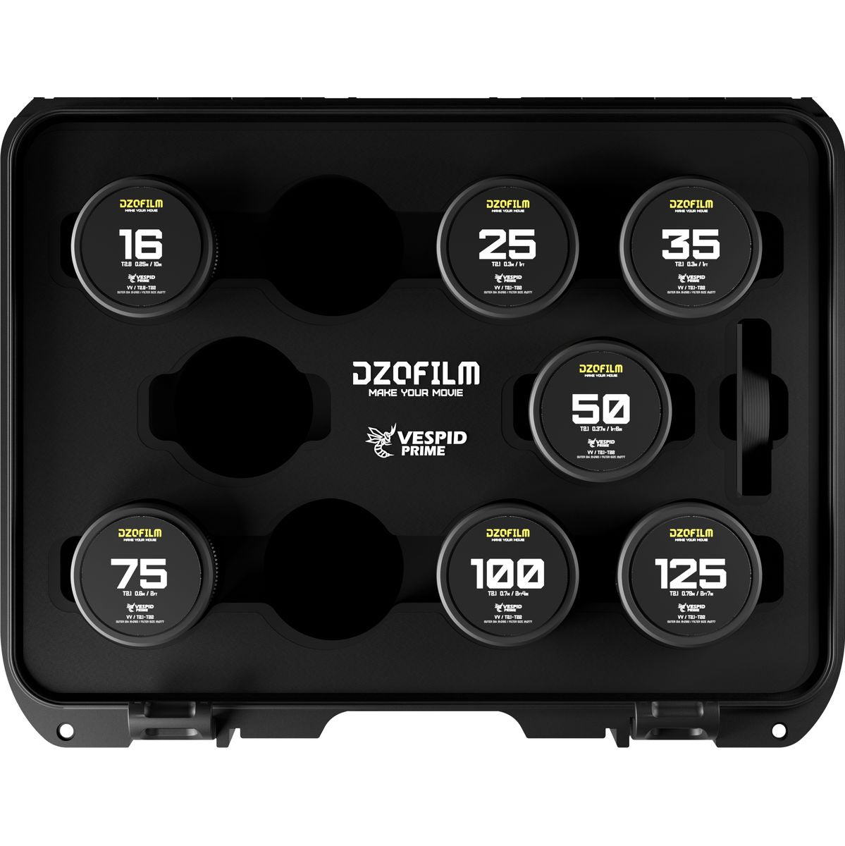 DZOFILM Vespid Prime 7-LENS Kit V2-16/25/35/50/75/100/125mm w/ Case (Pl+ef)