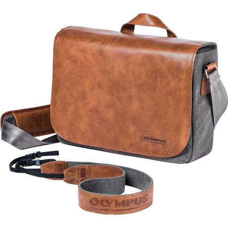 Olympus OM-D Messenger Leather Bag (w/ Strap)