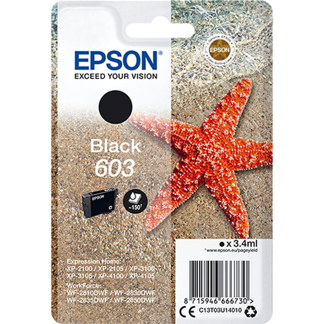 Epson Singlepack Black 603 Ink
