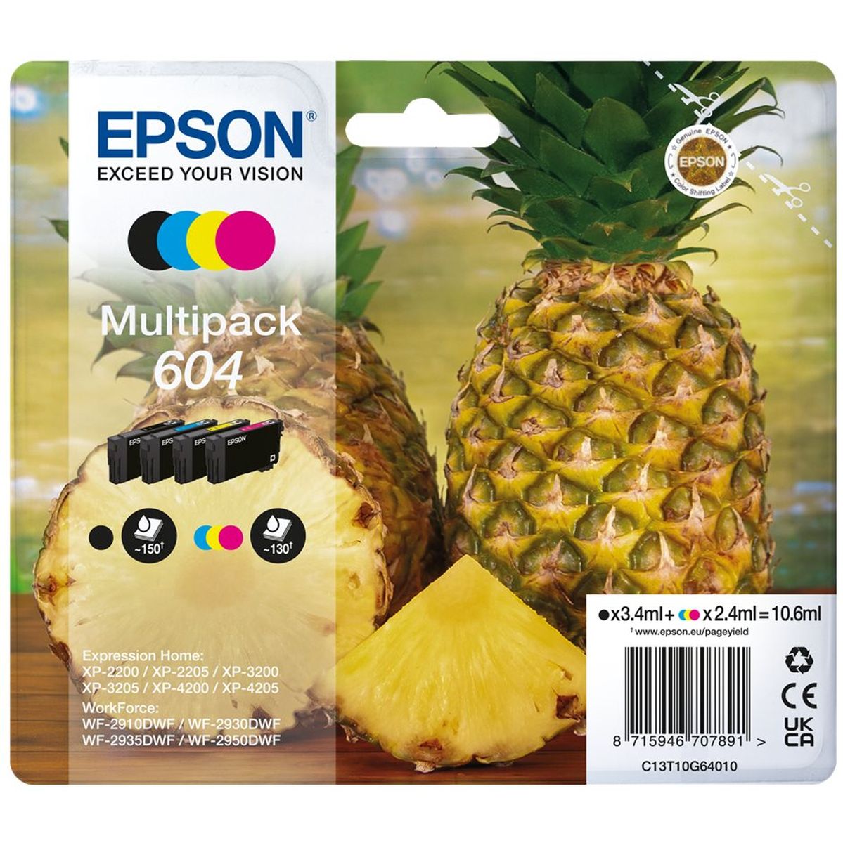 Epson Multipack 4-COLOURS 604 Ink