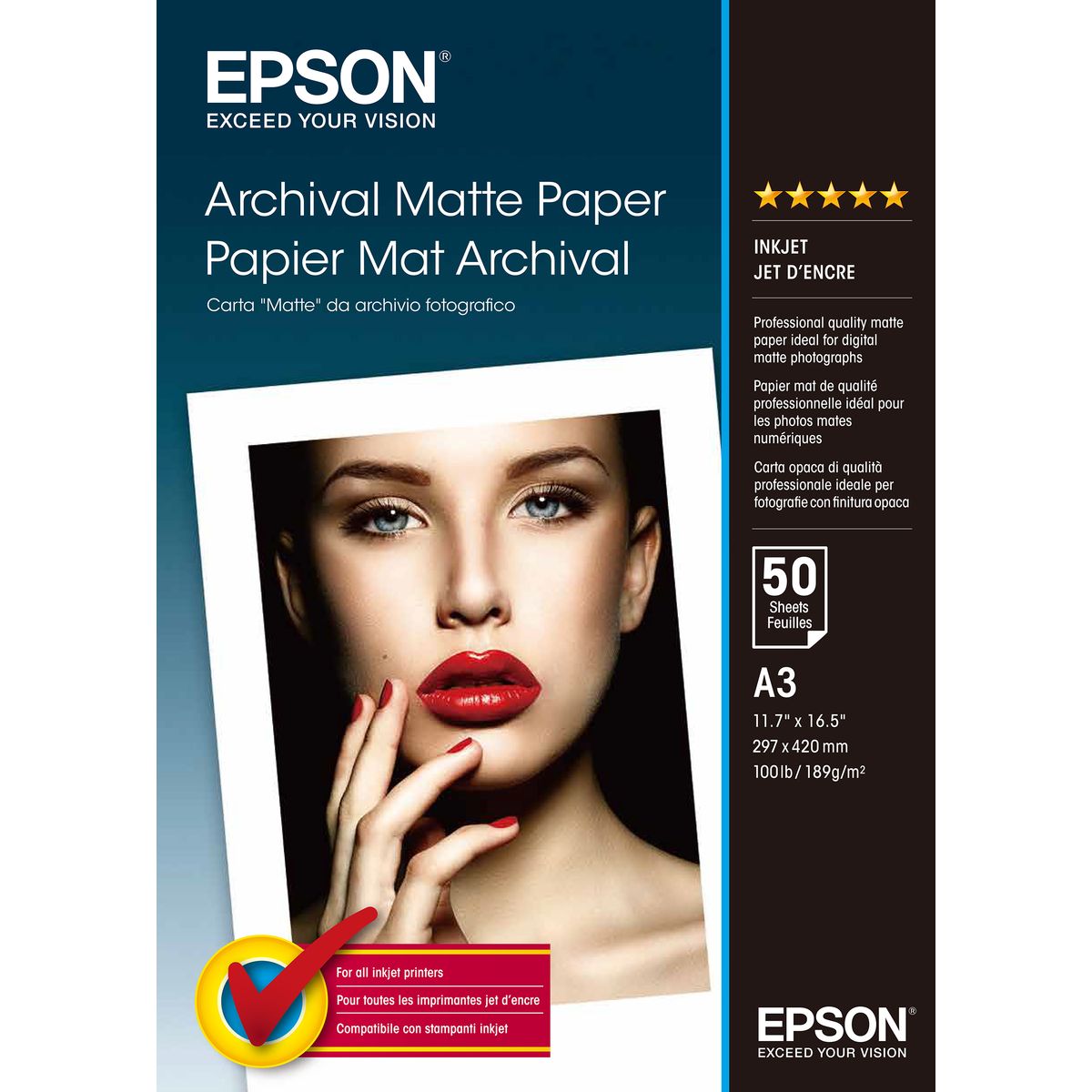 Epson Matte Archival Paper A3 50 Vel - C13S041344