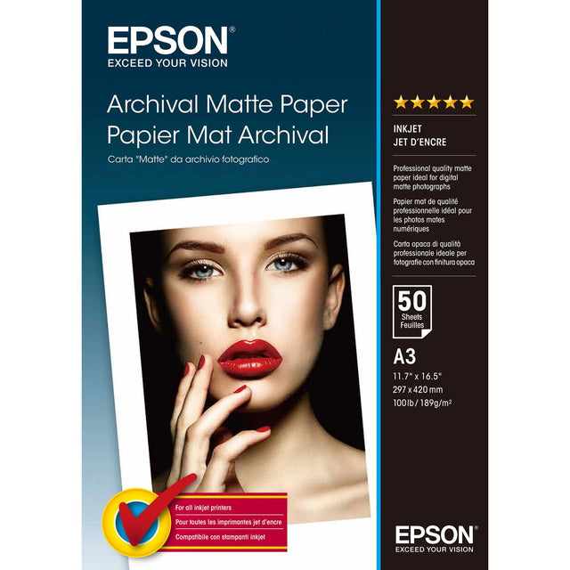 Epson Matte Archival Paper A3 50 Vel - C13S041344
