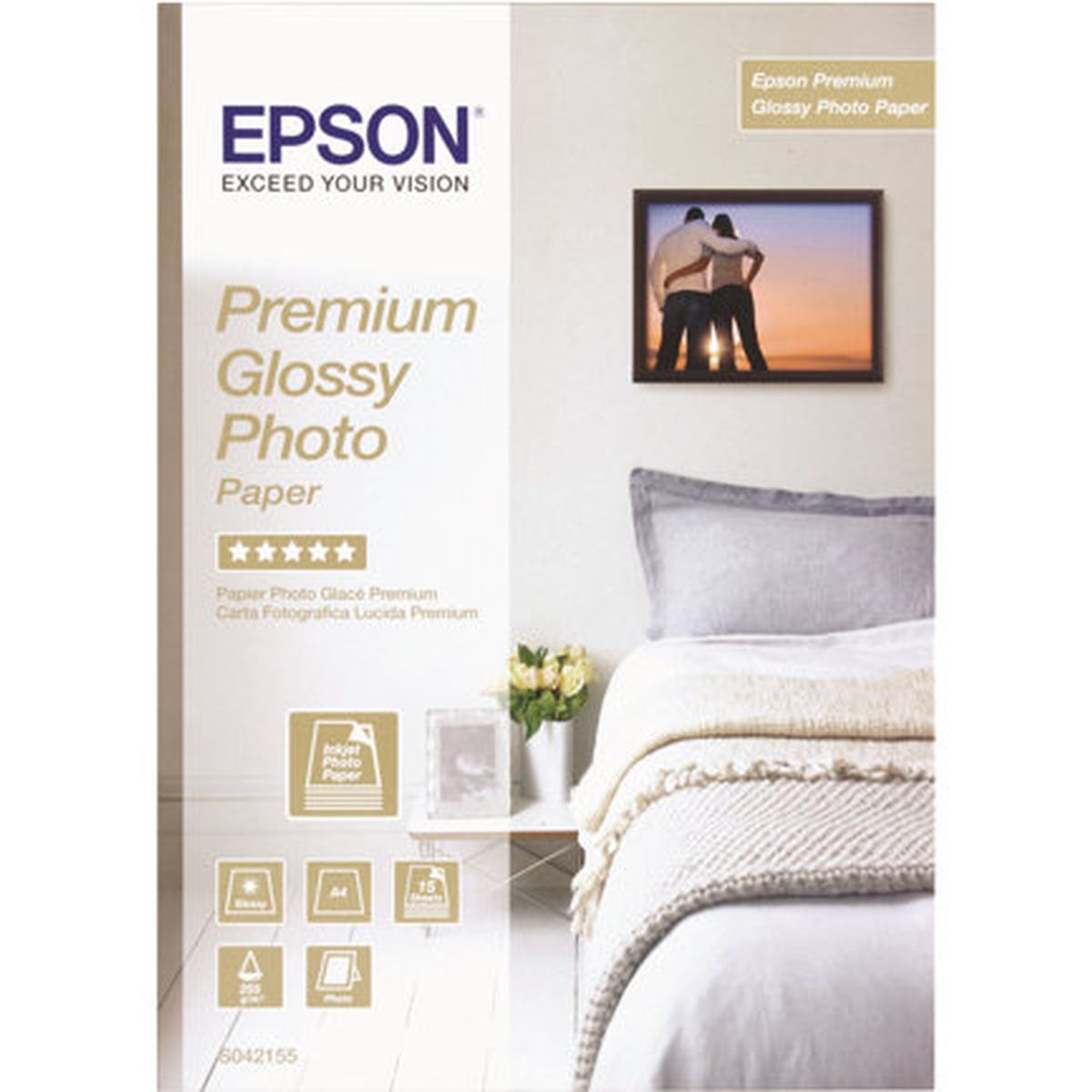 Epson Premium Glossy Photo Paper Inkjet 255G/M2 100x150mm 40