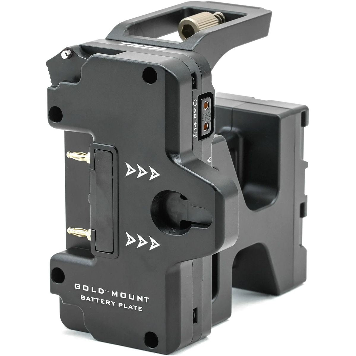 Tilta ES-T21-BP-AB Battery Plate For Blackmagic Pyxis 6K - Gold Mount