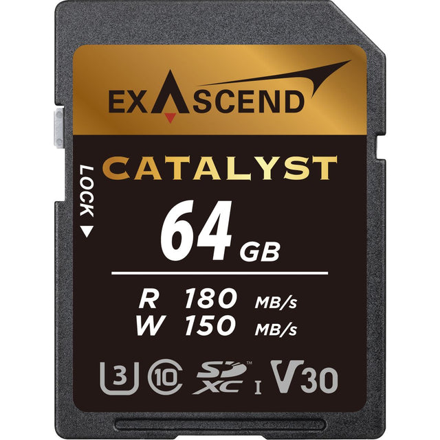 Exascend Catalyst w/ Adapter UHS-I SD Card(V30) 64GB