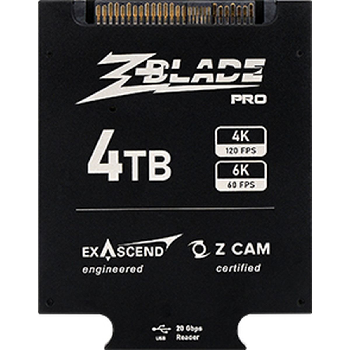 Exascend Zblade (Zcam Approved) Card Reader 4TB
