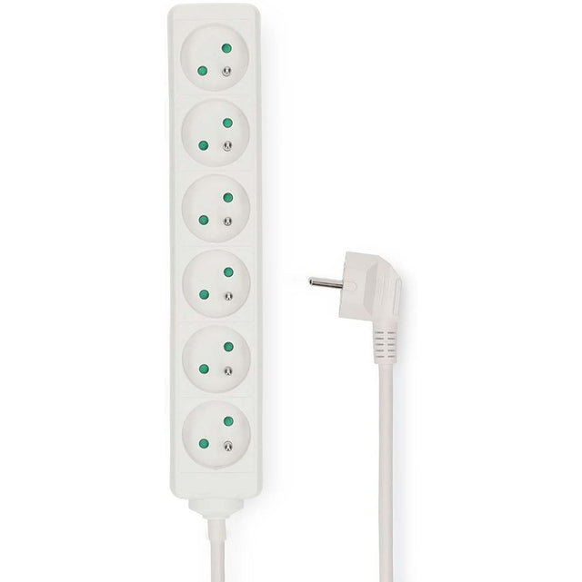 Nedis Power Strip | PE Plug / Type F | 6-WEGS | 3.00 M | 3680 W | 230 V