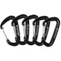 Filmsticks Wire Gate Carabiner In Black (Pack Of 5)