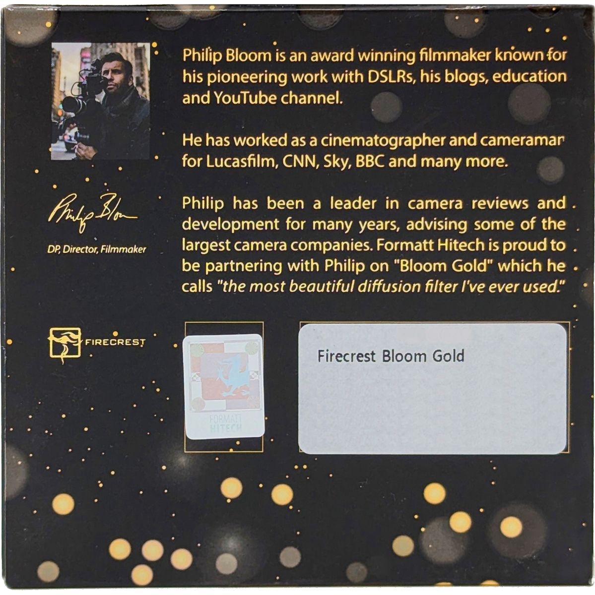 Formatt Hitech Firecrest Bloom Gold 1/8 82mm (Black Ring) - image 4 of 5