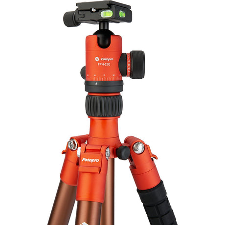 Fotopro X-GO Chameleon Tripod w/ FPH-52Q Ball-Head Orngebrwn - image 2 of 5