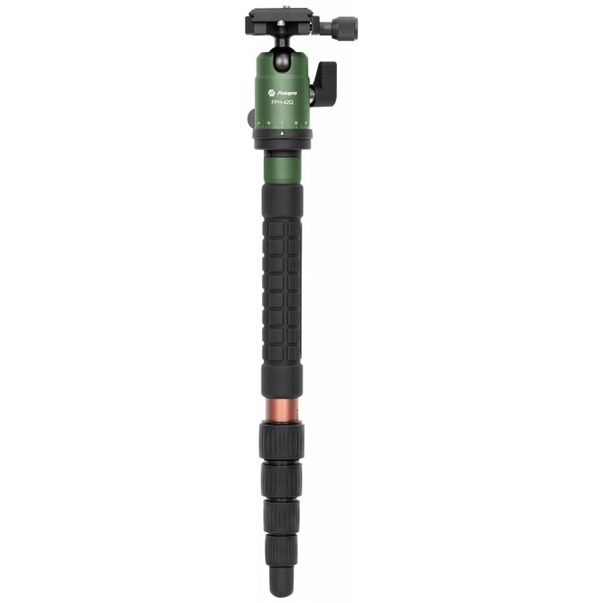 Fotopro X-GO Gecko Tripod w/ FPH-42Q Ball Head Green Brown - image 4 of 5