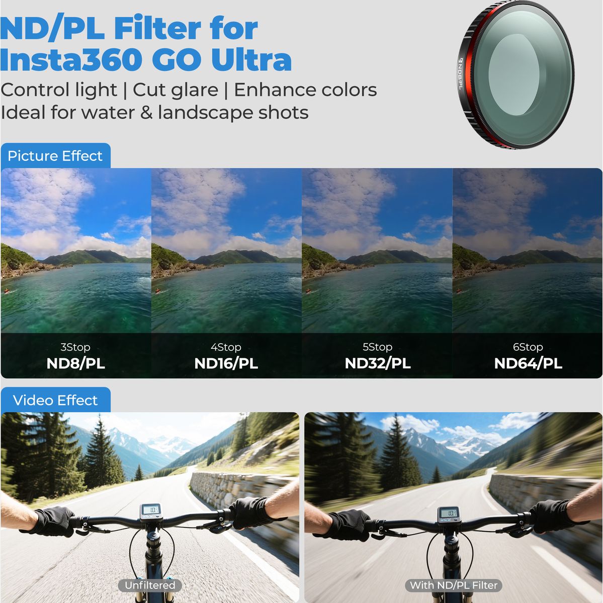 Freewell Insta360 Go Ultra Bright Day  4pack