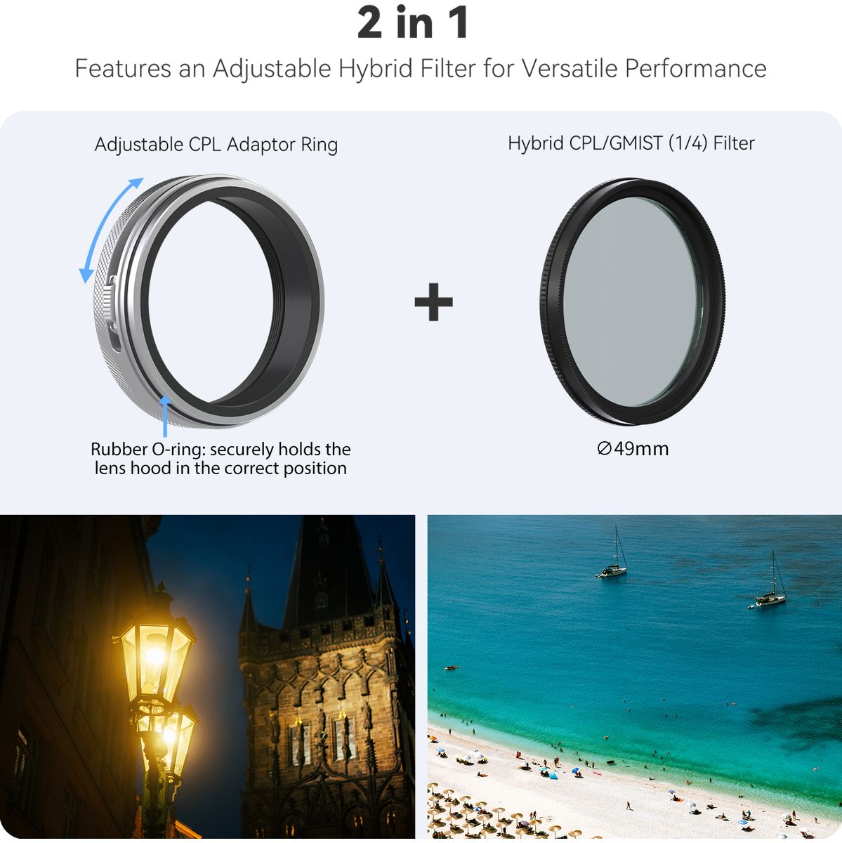 Freewell Fuji X100 Series Filter Kit w/ Lens Hood(Black) - image 2 of 5