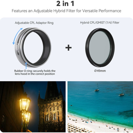 Freewell Fuji X100 Series Filter Kit w/ Lens Hood(Black) - image 2 of 5
