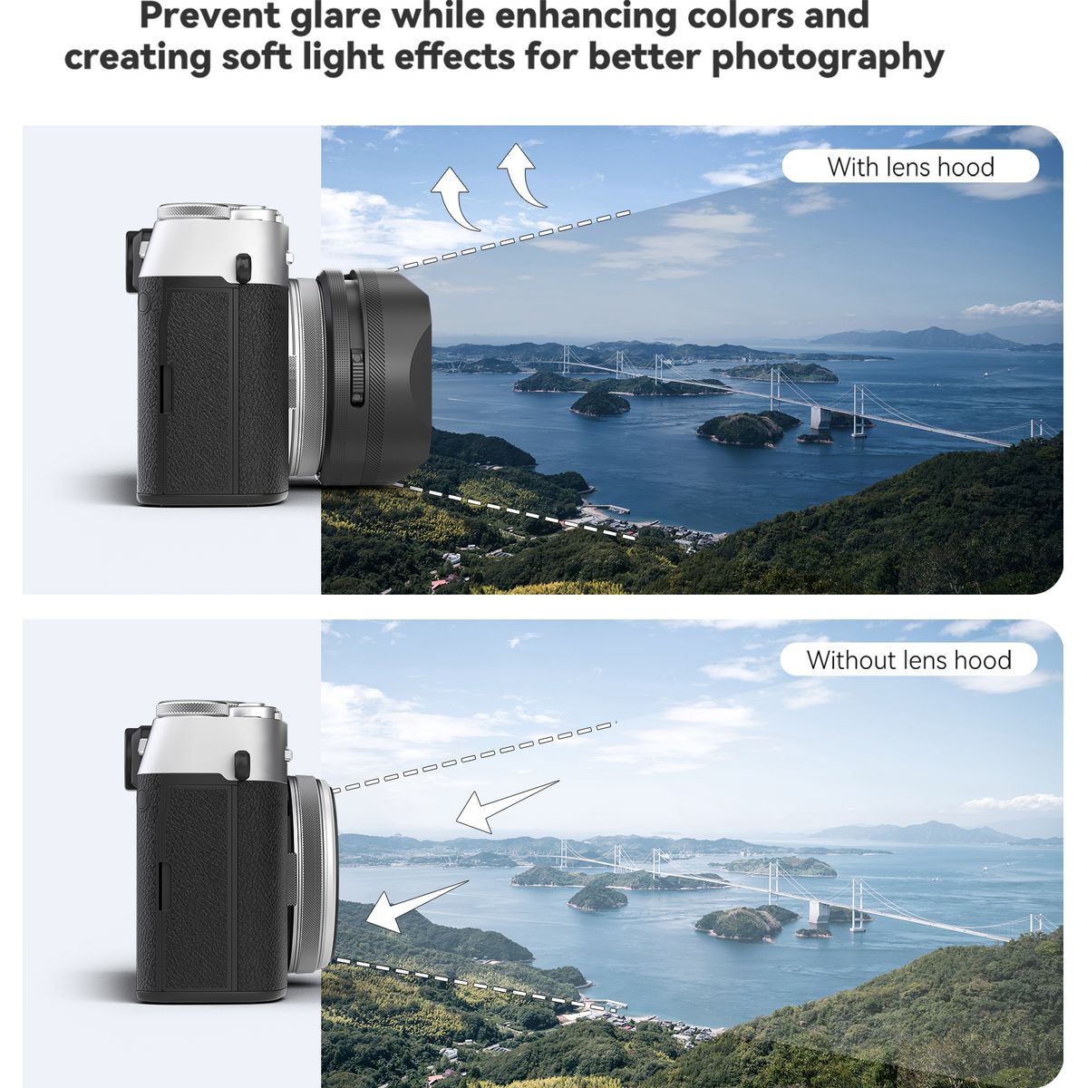 Freewell Fuji X100 Series Filter Kit w/ Lens Hood(Black) - image 3 of 5