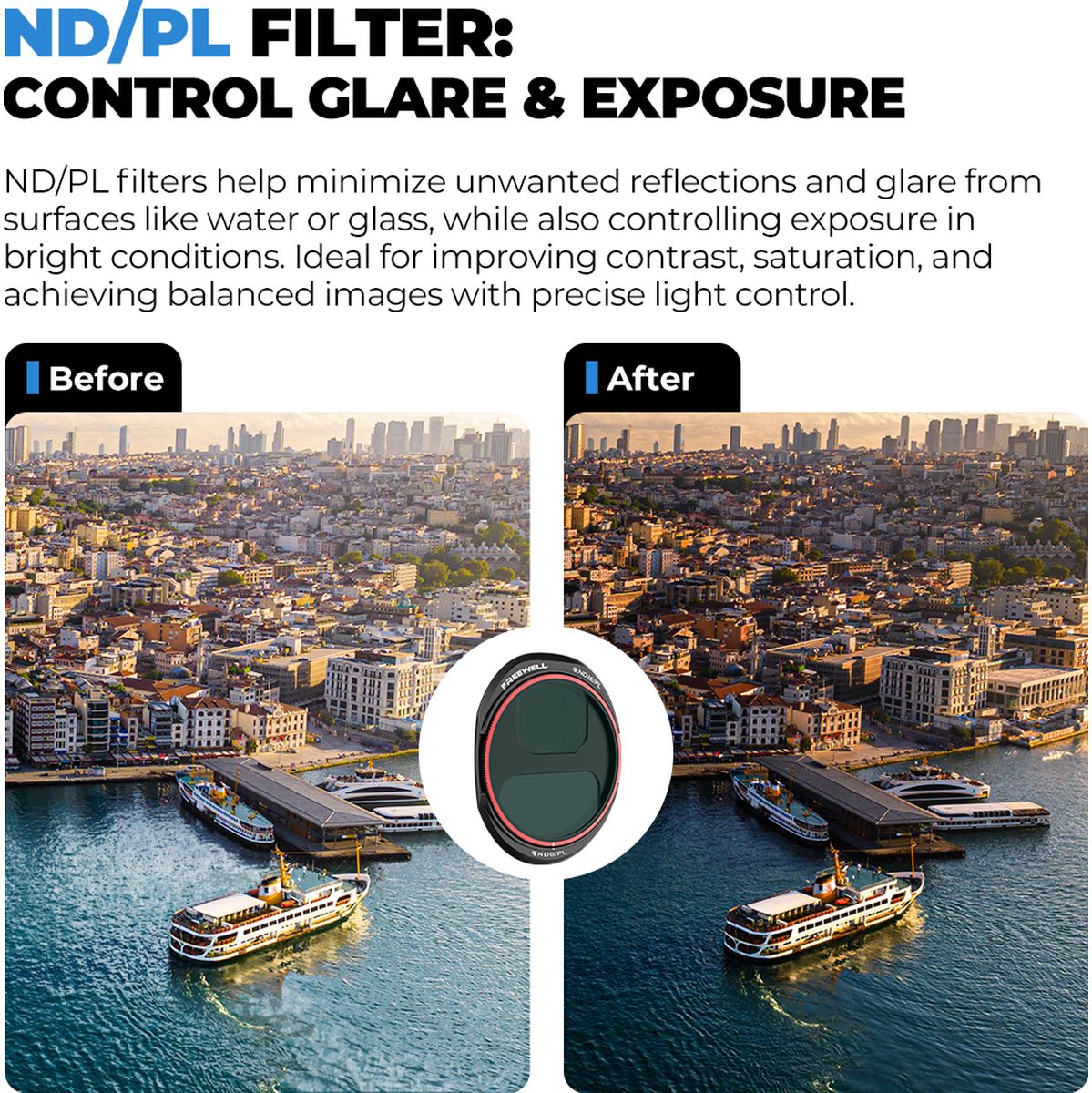 Freewell Mavic 4 Pro Split ND Filters Standard Day - 4 Pack