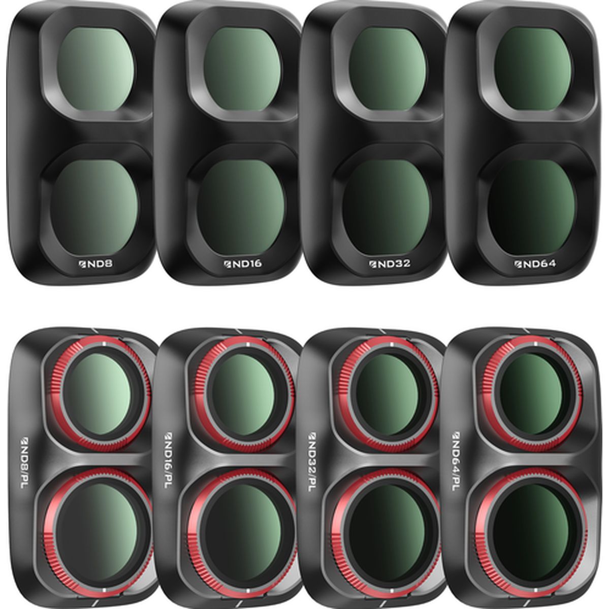 Freewell Osmo Pocket 4p Filters - All DAY-8pack - Black