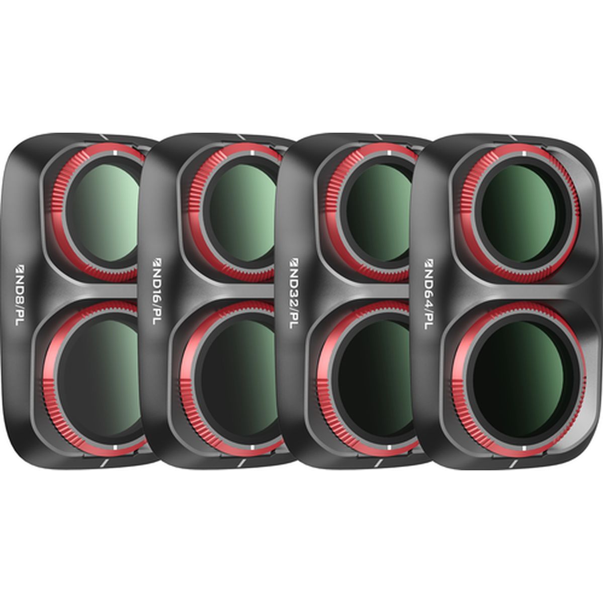 Freewell Osmo Pocket 4p Filters - Bright Day - 4pack - Black