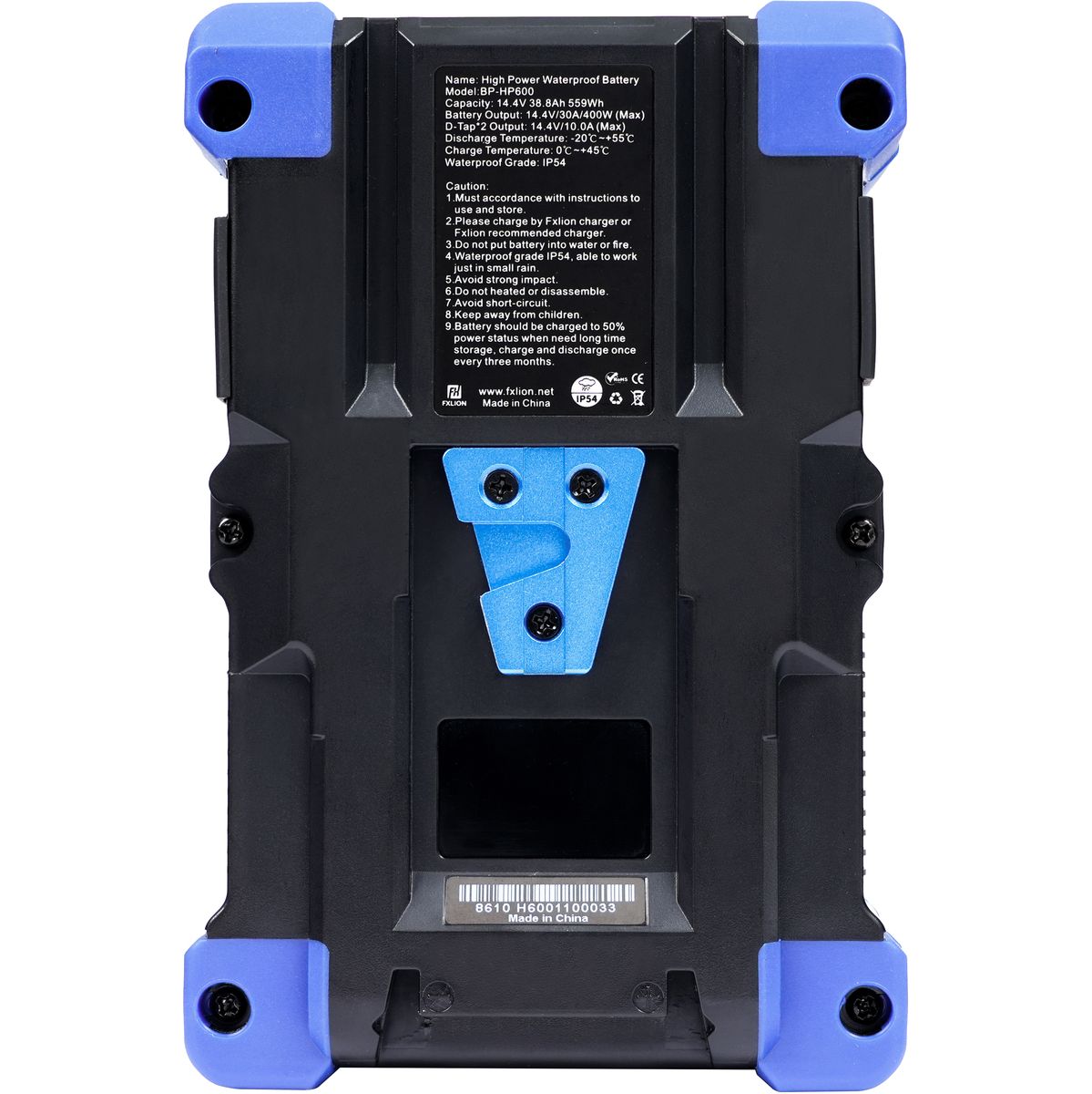 FXLion 14.4V / 559WH V-Mount High Power Waterproof Battery