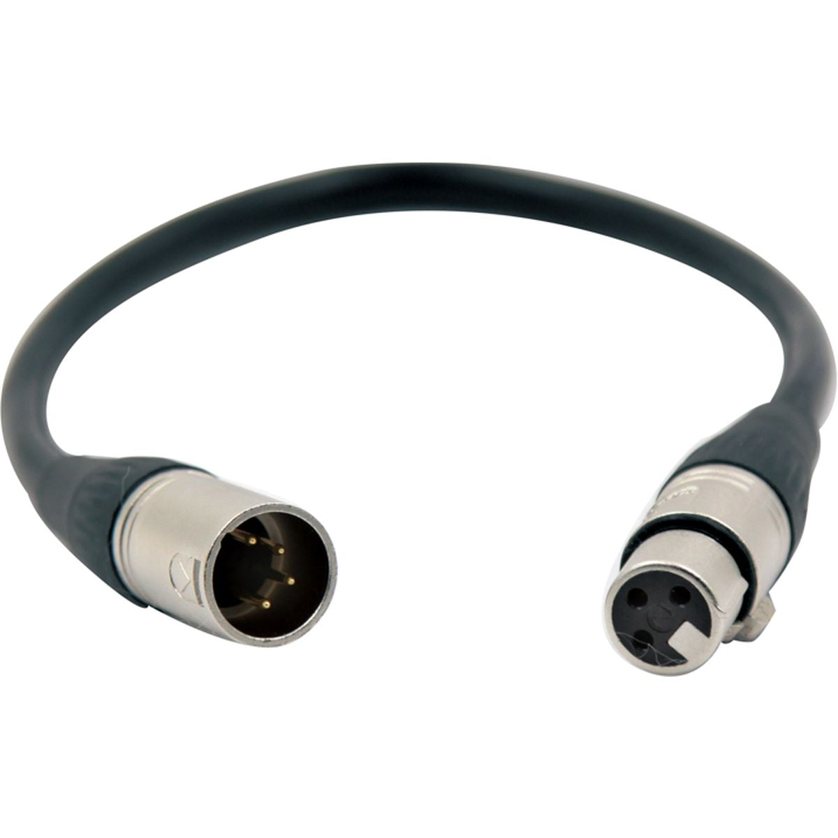 FXLion Converting Cable XLR4 Male To XLR3 Female