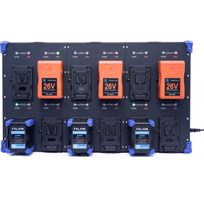 FXLion 12 CH Automatic Voltage Charger 16.8V / 29.4V - V-Mount