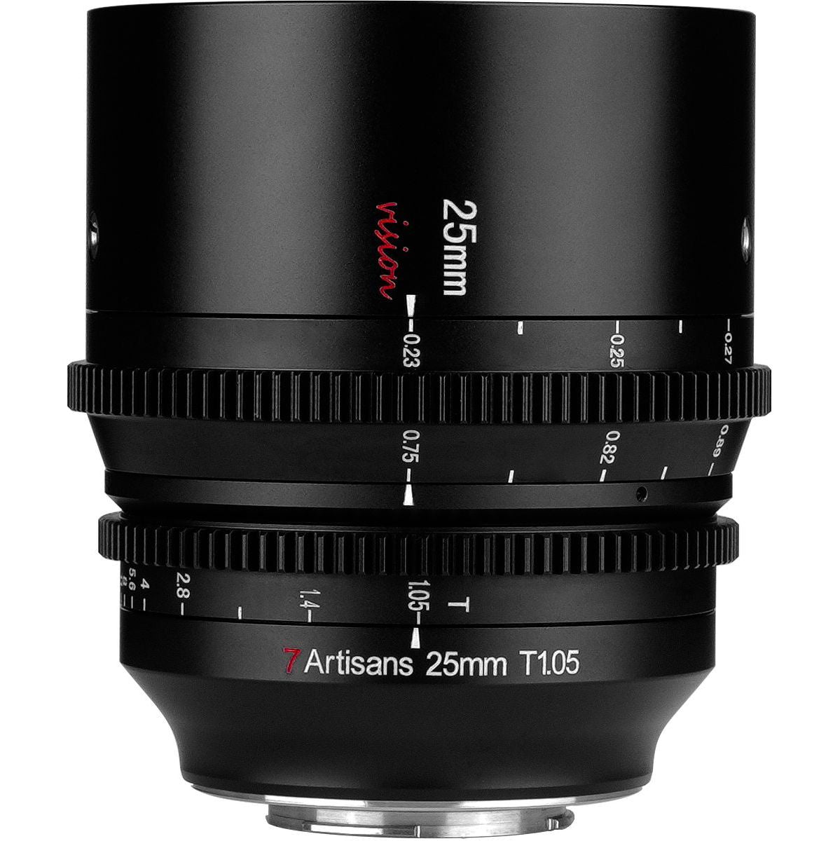 7Artisans 25mm T1.05 L-Mount | Cine APS-C | Black