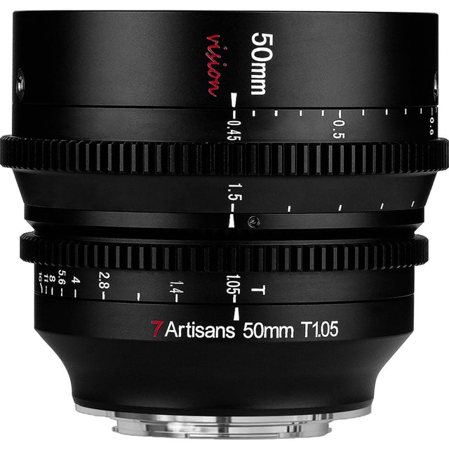 7Artisans 50mm T1.05 L-Mount | Cine APS-C | Black