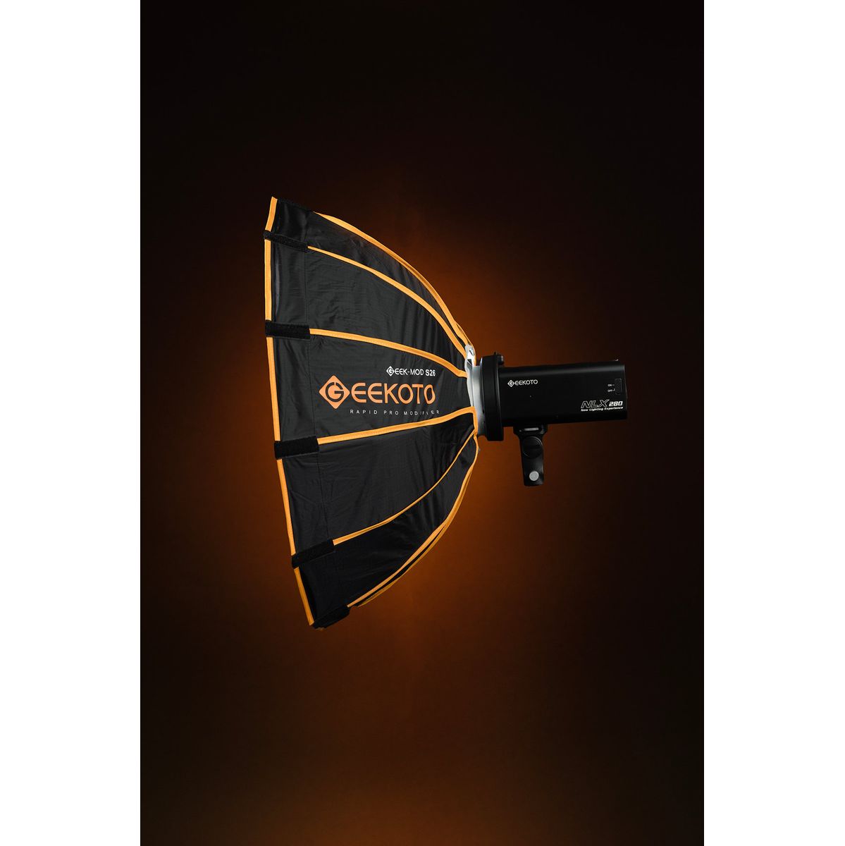 Geekoto Quick-Folding Octagon Softbox 26 For Bowen Mount Light
