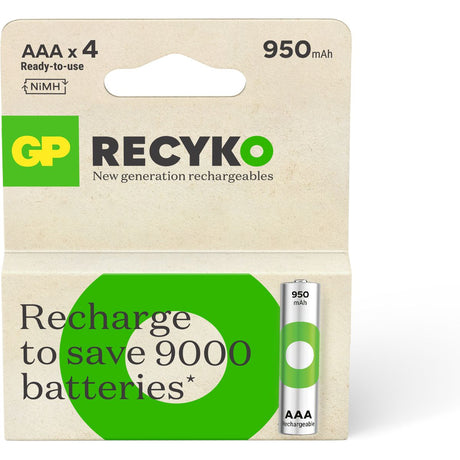 GP AAA Battery Rechargeable NiMH 950 mAh ReCyko 1.2V 4 PCs - image 3 of 5