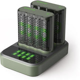 GP USB Battery Charger GP M451 8 X ReCyko AA 2600 mAh Dockingstat - image 2 of 5